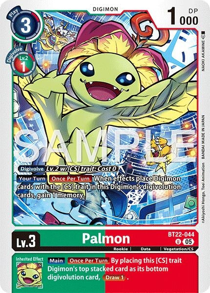 Image for Palmon (BT22-044 U) (Cyber Eden) - Digimon Card Game