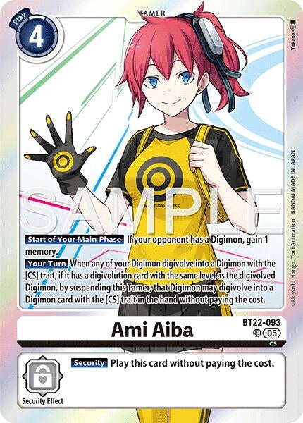 Image for Ami Aiba (BT22-093 SR) (Cyber Eden) - Digimon Card Game