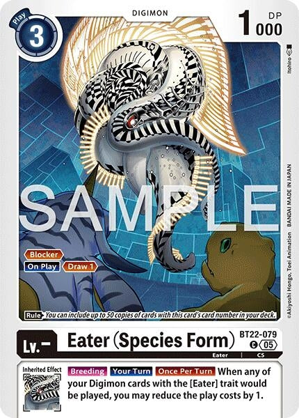 Image for Eater (Species Form) (BT22-079 C) (Cyber Eden) - Digimon Card Game