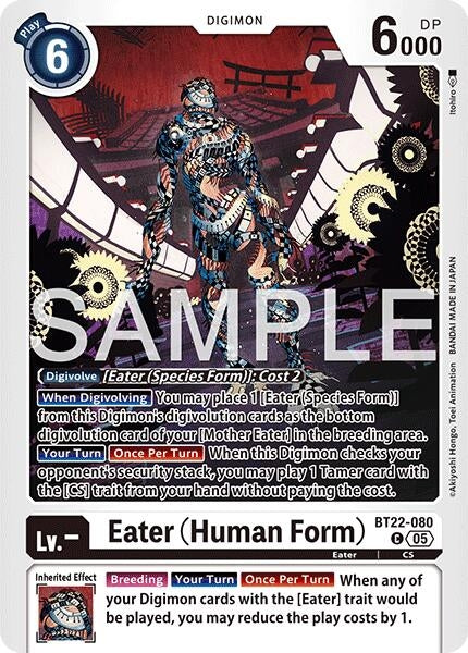 Image for Eater (Human Form) (BT22-080 C) (Cyber Eden) - Digimon Card Game