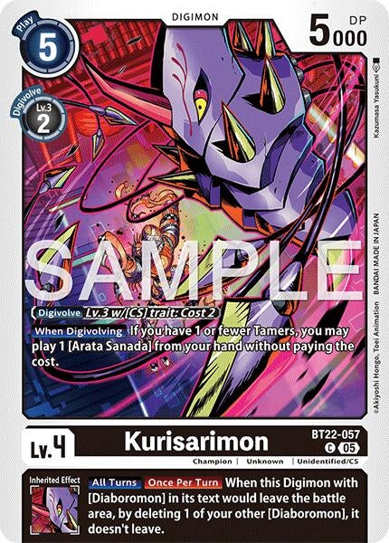 Image for Kurisarimon (BT22-057 C) (Cyber Eden) - Digimon Card Game
