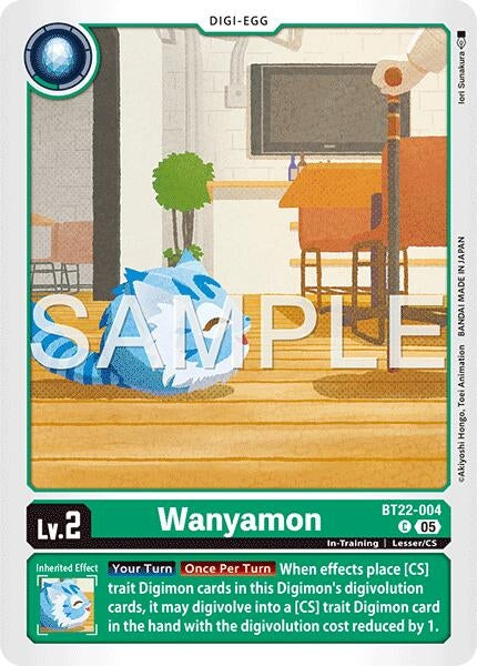 Image for Wanyamon (BT22-004 C) (Cyber Eden) - Digimon Card Game