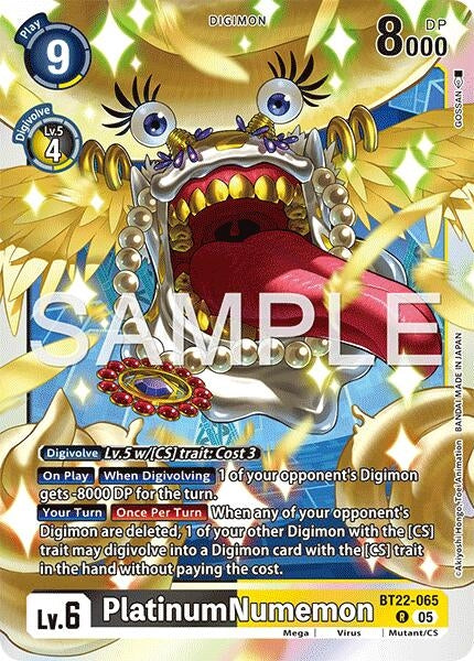 Image for PlatinumNumemon (BT22-065 R) (Cyber Eden) - Digimon Card Game