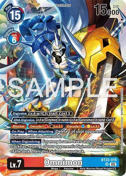Image for Omnimon (BT22-015 SR) (Cyber Eden) - Digimon Card Game