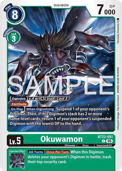 Image for Okuwamon (BT22-051 C) (Cyber Eden) - Digimon Card Game