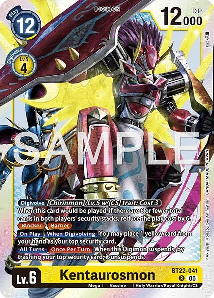 Image for Kentaurosmon (BT22-041 R) (Cyber Eden) - Digimon Card Game