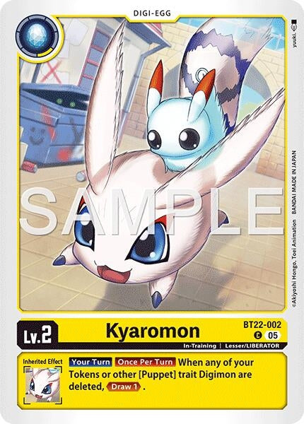 Image for Kyaromon (BT22-002 C) (Cyber Eden) - Digimon Card Game