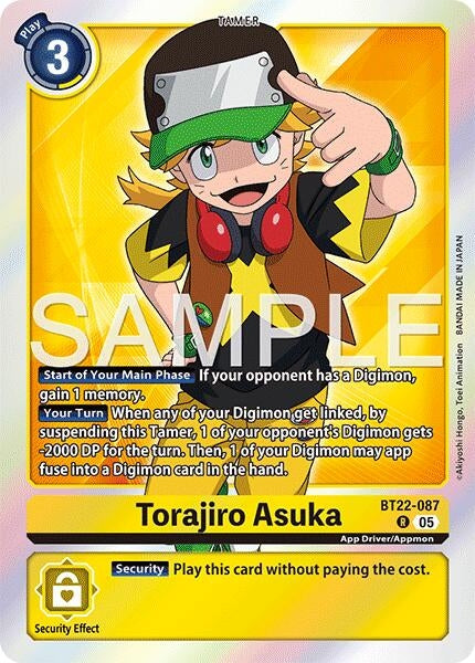 Image for Torajiro Asuka (BT22-087 R) (Cyber Eden) - Digimon Card Game