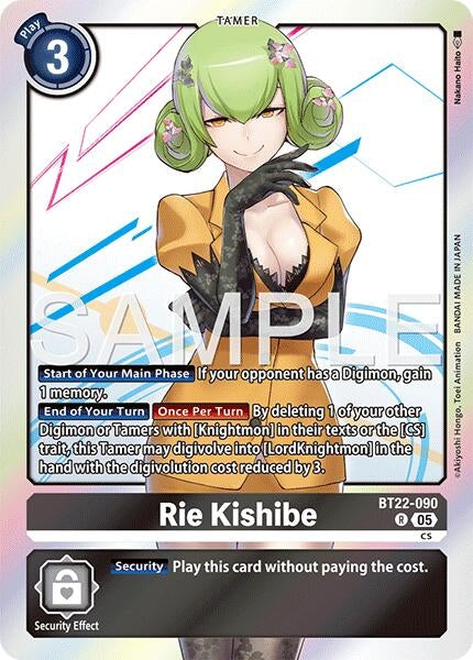 Image for Rie Kishibe (BT22-090 R) (Cyber Eden) - Digimon Card Game
