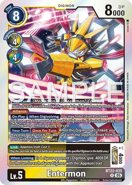 Image for Entermon (BT22-035 R) (Cyber Eden) - Digimon Card Game