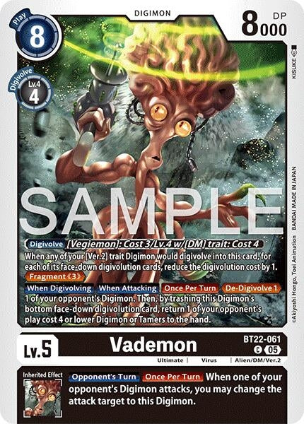 Image for Vademon (BT22-061 C) (Cyber Eden) - Digimon Card Game