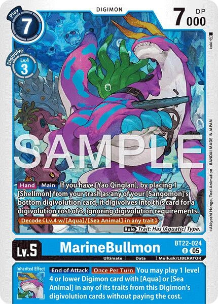 Image for MarineBullmon (BT22-024 U) (Cyber Eden) - Digimon Card Game