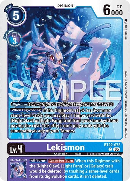 Image for Lekismon (BT22-072 C) (Cyber Eden) - Digimon Card Game