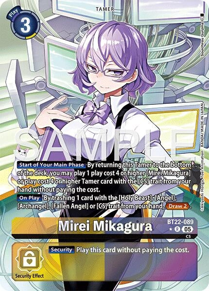 Image for Mirei Mikagura (Alternate Art) (BT22-089 R) (Cyber Eden) - Digimon Card Game