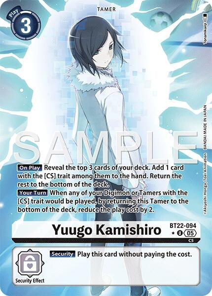 Image for Yuugo Kamishiro (Alternate Art) (BT22-094 U) (Cyber Eden) - Digimon Card Game