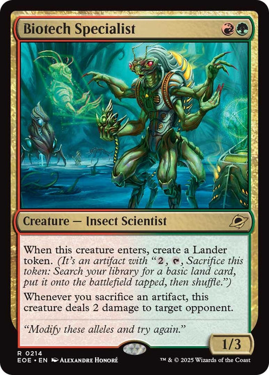 Image for Biotech Specialist (214) (Edge of Eternities) - Magic: The Gathering