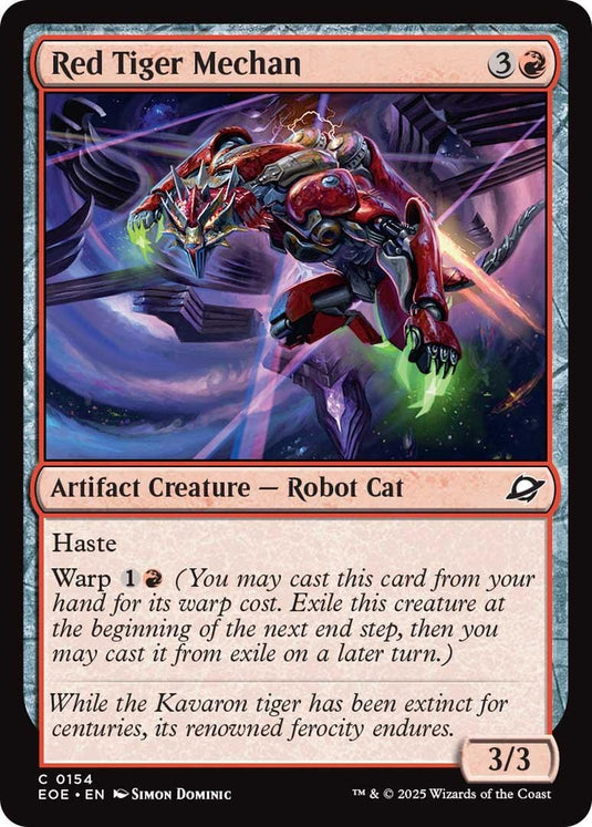 Image for Red Tiger Mechan (154) (Edge of Eternities) - Magic: The Gathering