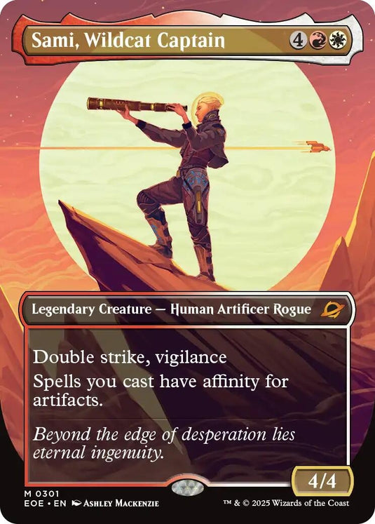 Image for Sami, Wildcat Captain (Borderless) (301) (Edge of Eternities) - Magic: The Gathering