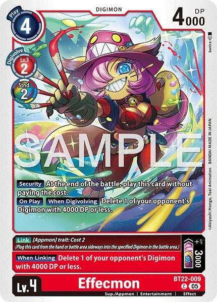 Image for Effecmon (BT22-009 C) (Cyber Eden) - Digimon Card Game