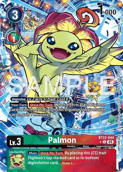 Image for Palmon (Box Topper) (BT22-044 U) (Cyber Eden) - Digimon Card Game