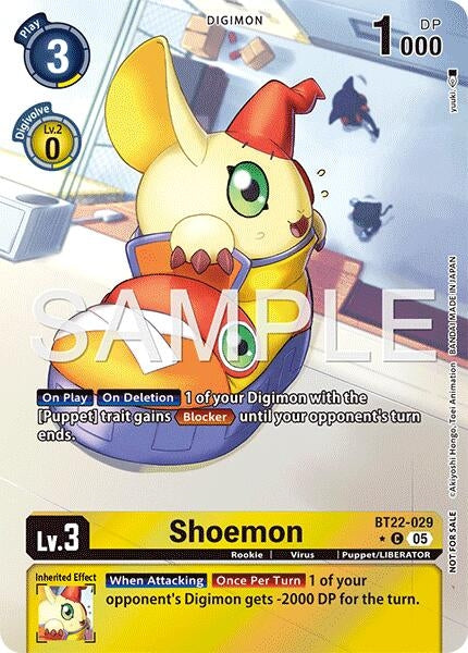 Image for Shoemon (Box Topper) (BT22-029 C) (Cyber Eden) - Digimon Card Game