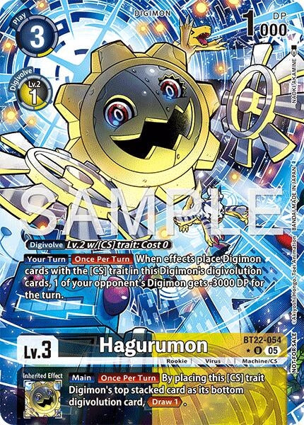 Image for Hagurumon (Box Topper) (BT22-054 U) (Cyber Eden) - Digimon Card Game