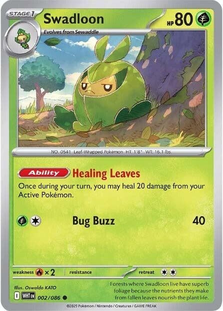 Image for Swadloon (002/086) (SV: White Flare) - Pokemon