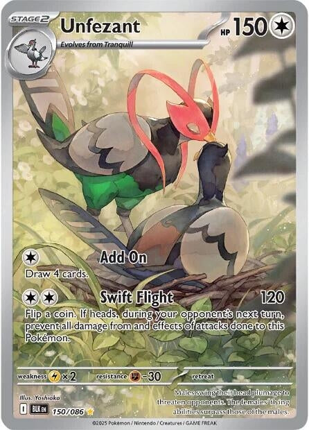Image for Unfezant (150/086) (SV: Black Bolt) - Pokemon