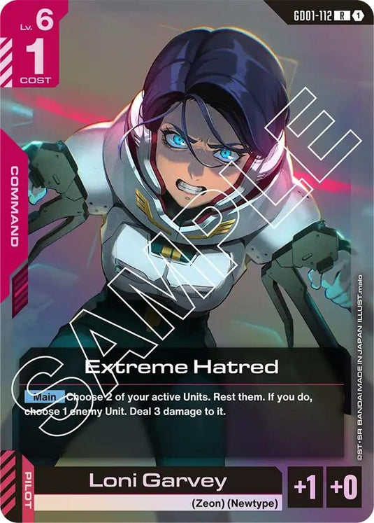 Image for Extreme Hatred (GD01-112) (Newtype Rising) - Gundam Card Game