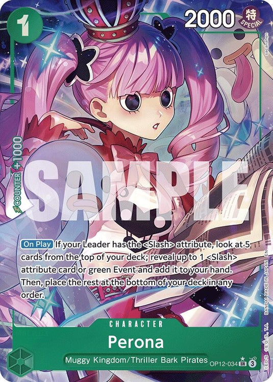 Image for Perona (Alternate Art) (OP12-034) (Legacy of the Master) - One Piece Card Game