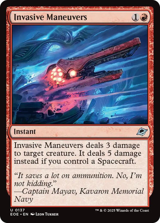 Image for Invasive Maneuvers (137) (Edge of Eternities) - Magic: The Gathering