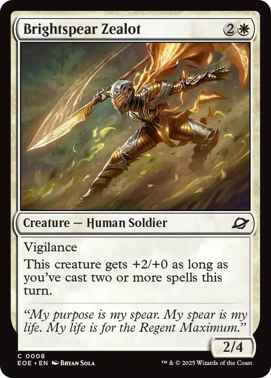 Image for Brightspear Zealot (8) (Edge of Eternities) - Magic: The Gathering