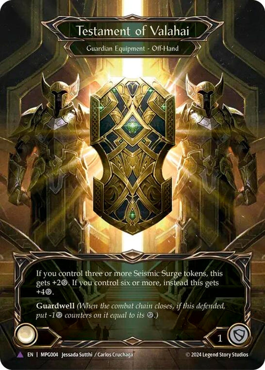 Image for Testament of Valahai (Marvel) (MPG004) (Mastery Pack Guardian) - Flesh and Blood TCG