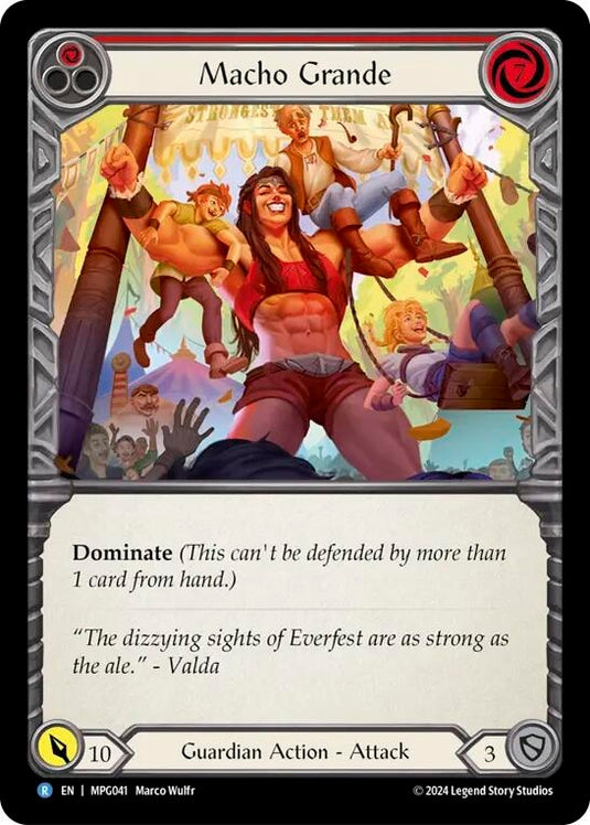 Image for Macho Grande (Red) (MPG041) (Mastery Pack Guardian) - Flesh and Blood TCG