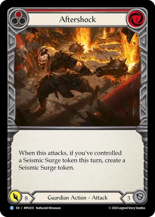 Image for Aftershock (Red) (MPG035) (Mastery Pack Guardian) - Flesh and Blood TCG