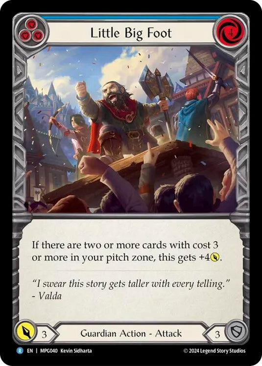 Image for Little Big Foot (Blue) (MPG040) (Mastery Pack Guardian) - Flesh and Blood TCG
