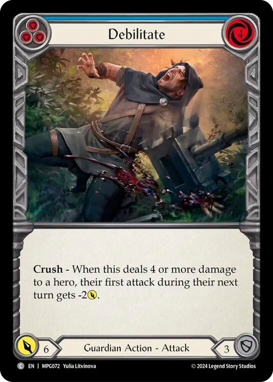 Image for Debilitate (Blue) (MPG072) (Mastery Pack Guardian) - Flesh and Blood TCG