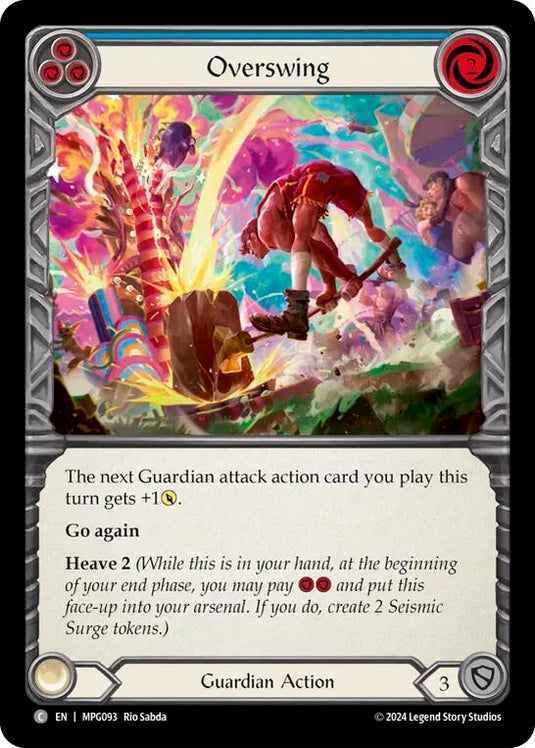 Image for Overswing (Blue) (MPG093) (Mastery Pack Guardian) - Flesh and Blood TCG