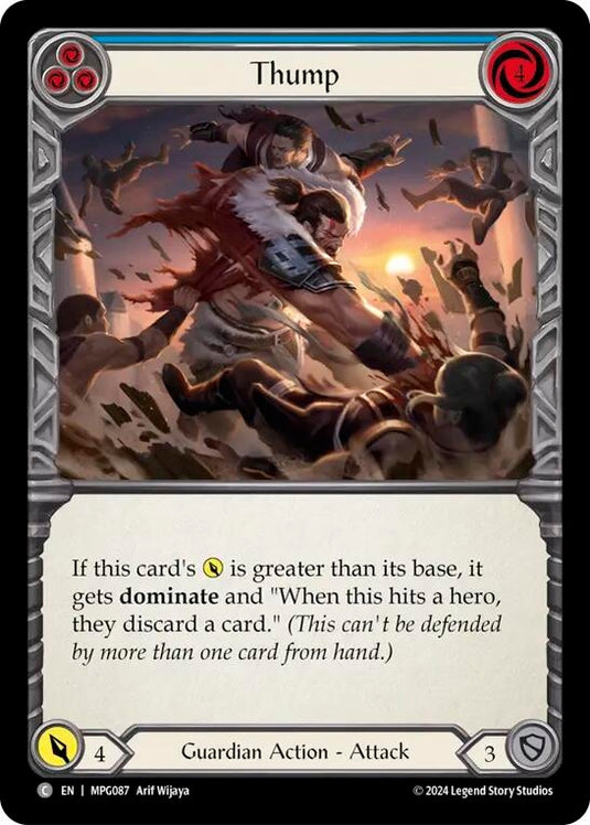 Image for Thump (Blue) (MPG087) (Mastery Pack Guardian) - Flesh and Blood TCG