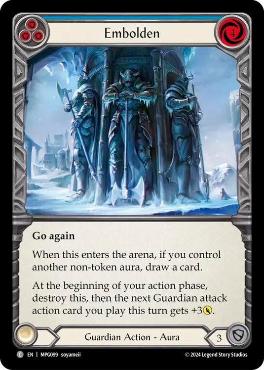 Image for Embolden (Blue) (MPG099) (Mastery Pack Guardian) - Flesh and Blood TCG